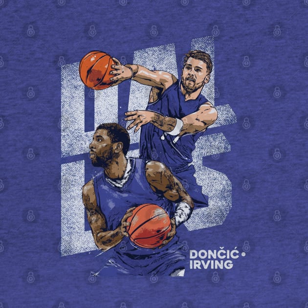 Kyrie Irving & Luka Doncic Dallas Duo by danlintonpro